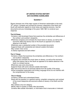 student-made dbq slavery