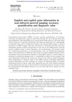 Implicit and explicit prior information in near