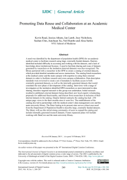this PDF file - International Journal of Digital Curation