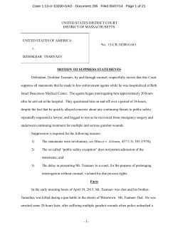 Motion To Suppress Statements - ABC News