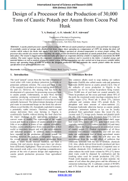 Design of a Processor for the Production of 30,000 Tons of Caustic
