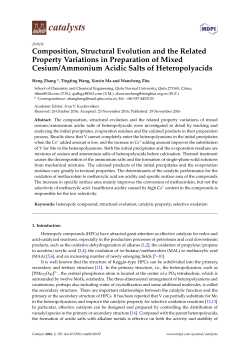 Composition, Structural Evolution and the Related Property