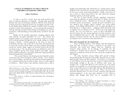 capital punishment in great britain theories concerning abolition