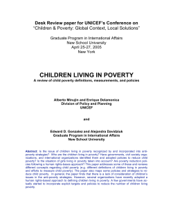 Children living in poverty