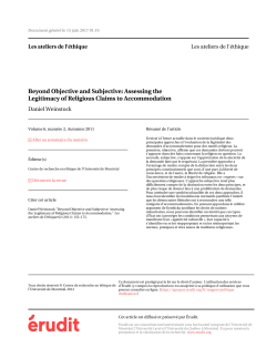 Beyond Objective and Subjective: Assessing the Legitimacy