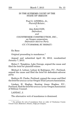 Lindell v. Kalugin - Oregon