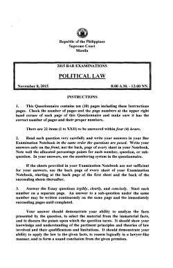 political law - Supreme Court of the Philippines