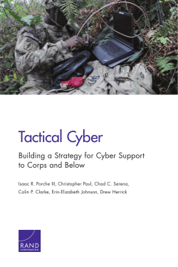 Tactical Cyber: Building a Strategy for Cyber Support to Corps and