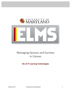 Quizzes and Surveys - Elms