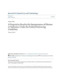 A Proposal to Resolve the Interpretation of Mixture or Substance