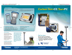Carlson SurvCE Brochure