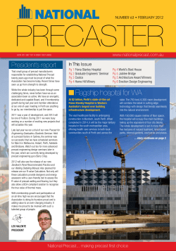 Number 63 February 2012 - National Precast Concrete Association