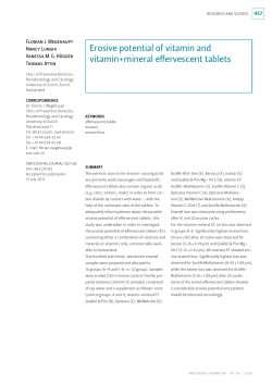 Erosive potential of vitamin and vitamin+mineral
