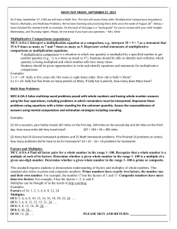 Math Study Guide-Multiplication