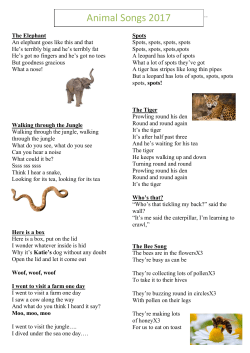 Animal Songs 2017