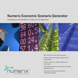 Numerix Economic Scenario Generator