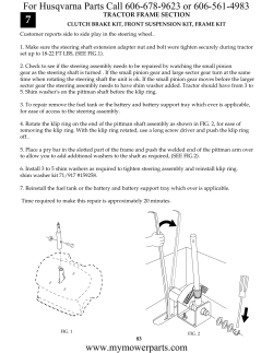 For Husqvarna Parts Call 606-678-9623 or 606-561