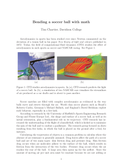 Bending a soccer ball with math