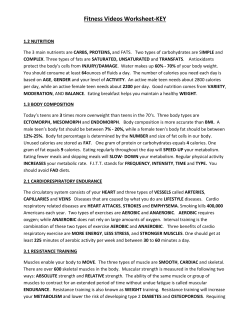 Fitness Videos Worksheet-KEY