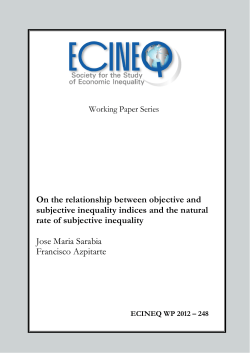 On the relationship between objective and subjective