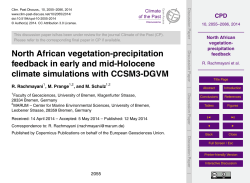 North African vegetation-precipitation feedback