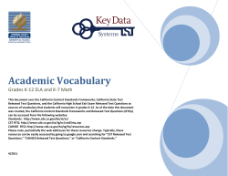 Academic Vocabulary