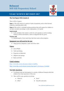 Science - Belmont School