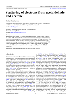 Scattering of electrons from acetaldehyde and acetone