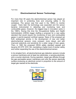 Electrochemical Sensor Technology For more than 50 years the