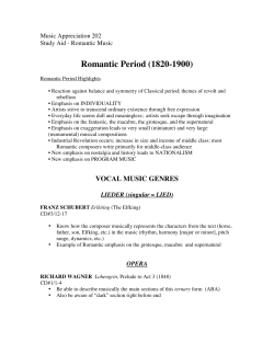 Romantic Period (1820