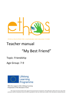 Friendship, Teacher Manual: My Best Friend