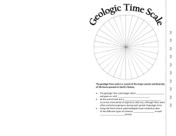 The geologic time scale is a record of the major events and