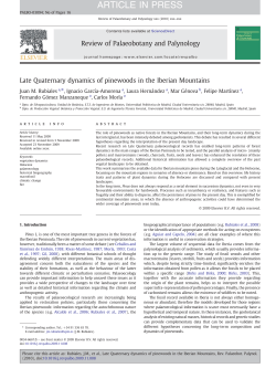 Late Quaternary dynamics of pinewoods in the Iberian Mountains