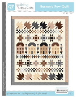 Harmony Row Quilt - Quilting Treasures