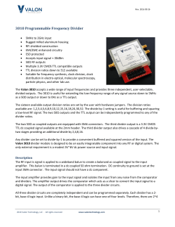 3010 Specifications