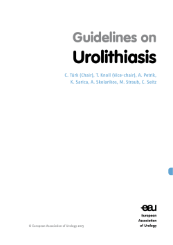 Guidelines on Urolithiasis
