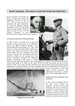 Roald Amundsen - first man to reach both North and South Poles