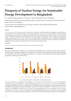 Prospects of Nuclear Energy for Sustainable Energy Development in