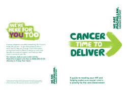 Guide to meeting your MP - Macmillan Cancer Support
