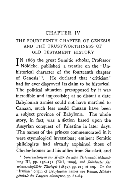 The Fourteenth Chapter Of Genesis and the Trustworthiness of Old