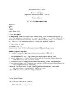 Syllabus - Bergen Community College