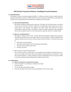 BOI EazyPay Payments Platform:: Enabling Personal