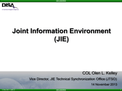 Joint Information Environment (JIE)