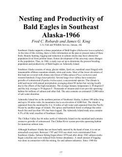 Nesting and Productivity of Bald Eagles in Southeast Alaska-1966