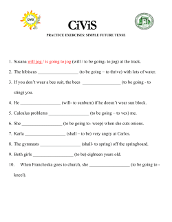 Simple future tense exercises