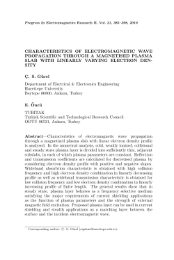 CHARACTERISTICS OF ELECTROMAGNETIC WAVE