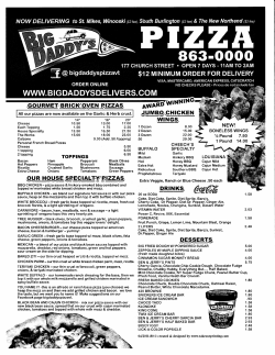 Big Daddy`s Pizza - BurlingtonMenus.com