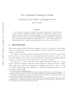 On r-dynamic Coloring of Grids