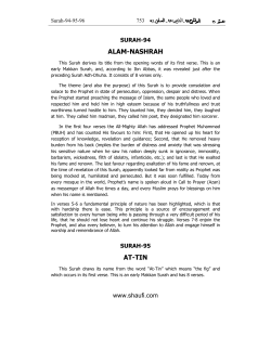 076- Surah Alam-Nashrah, Surah At-Tin, and Surah Al-Alaq