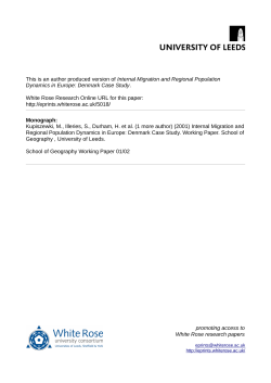 Internal Migration and Regional Population Dynamics in Europe